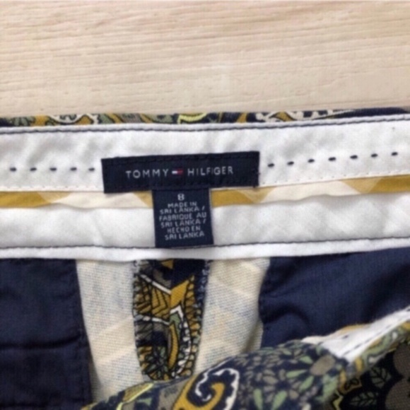 Tommy Hilfiger Green and Black Paisley Chinos - Picture 3 of 8